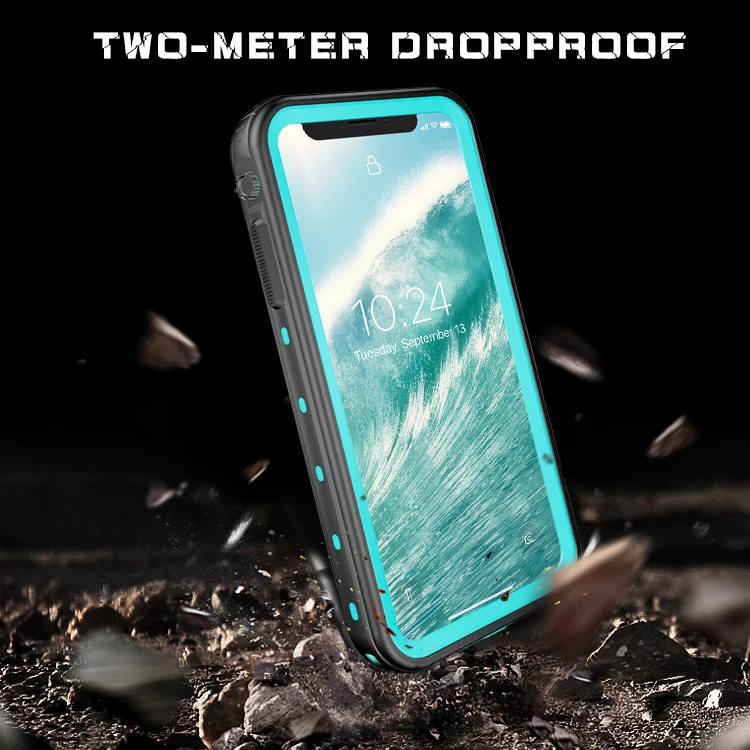 360 Full Protect Real waterproof case tpu For iPhone XS XS Max case