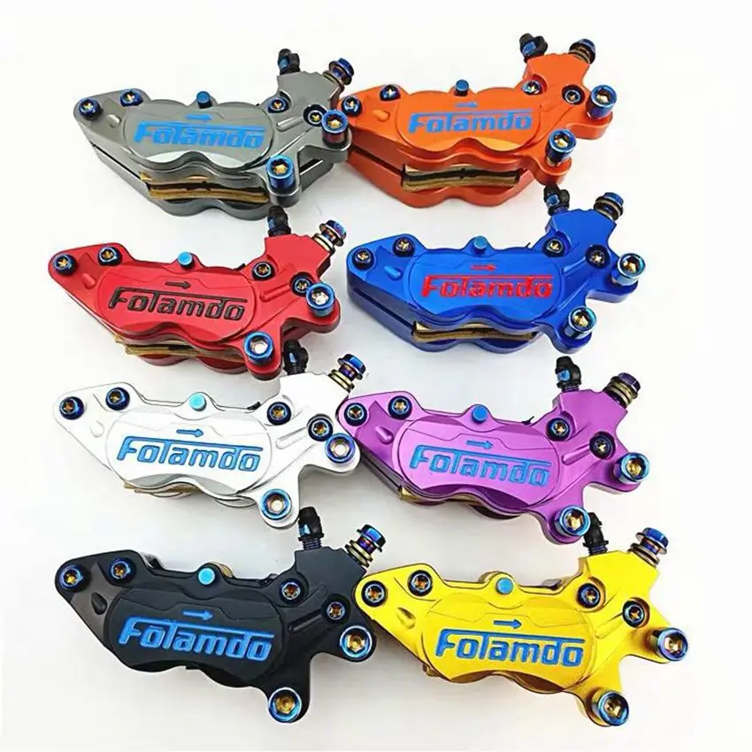 

Universal motorcycle modified four-piston fraodo caliper F101 BWS RSZ CNC rear brake caliper For Yamaha Kawasaki Suzuki Honda