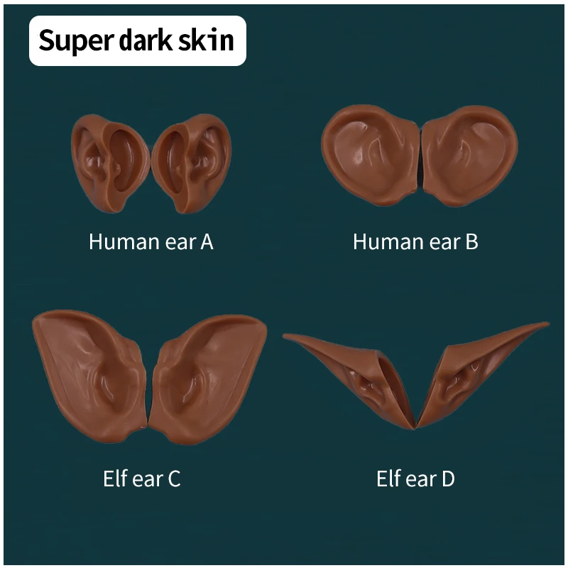 DBS blyth doll ear Human ears,Elf ears Installed with clay, no cutting required White Skin,Tan Skin,Dark Skin,Natural Skin 6