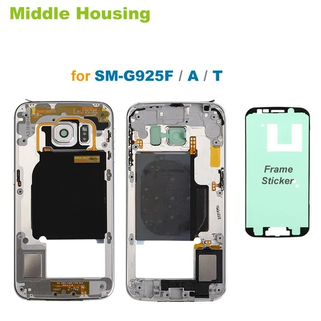 

Replacement Middle Frame Housing for Samsung Galaxy S6edge G925F G925A with Adhesive tape