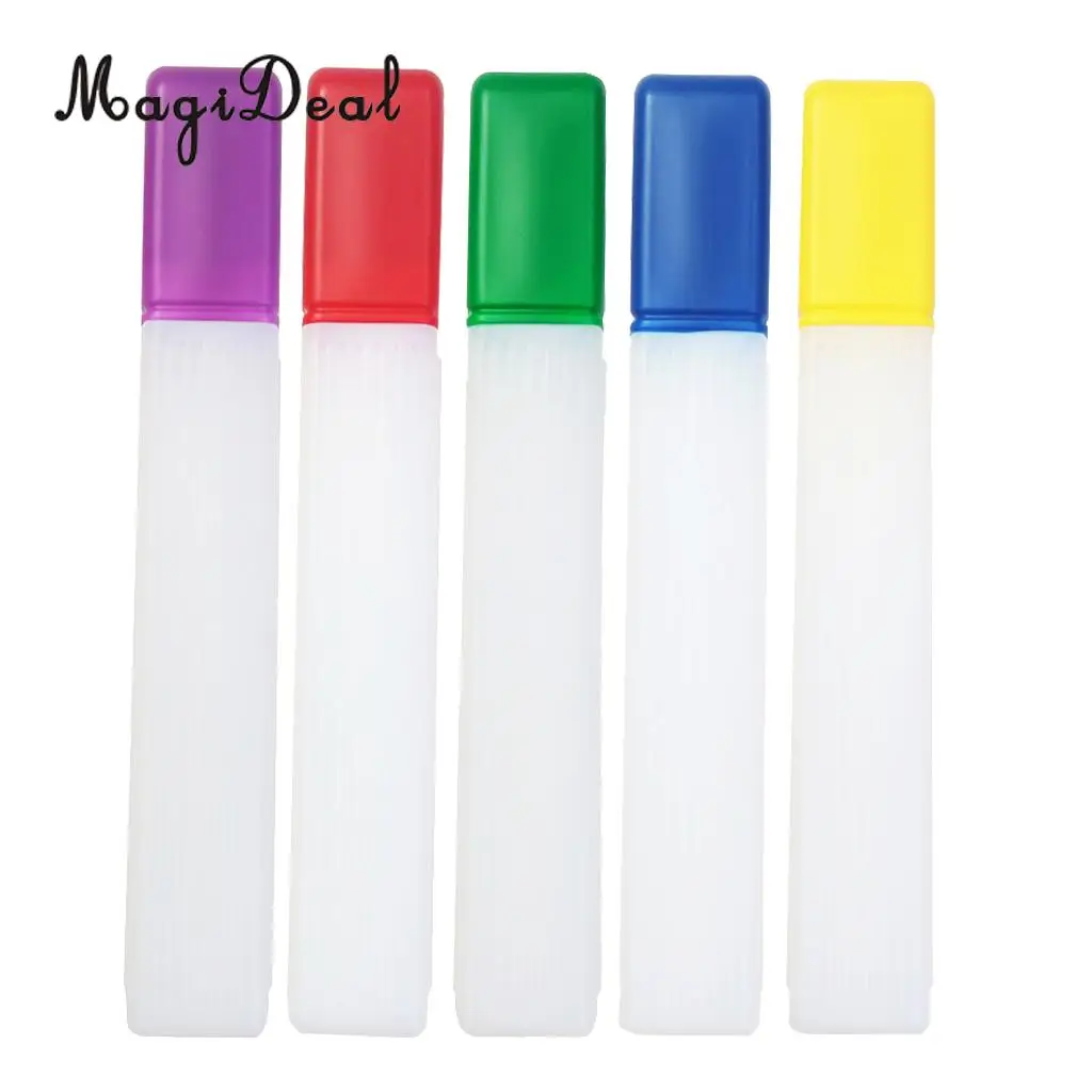 41x6cm Plastic Clear Knitting Needle Crochet Hook Tube Case Holder Storage Case 