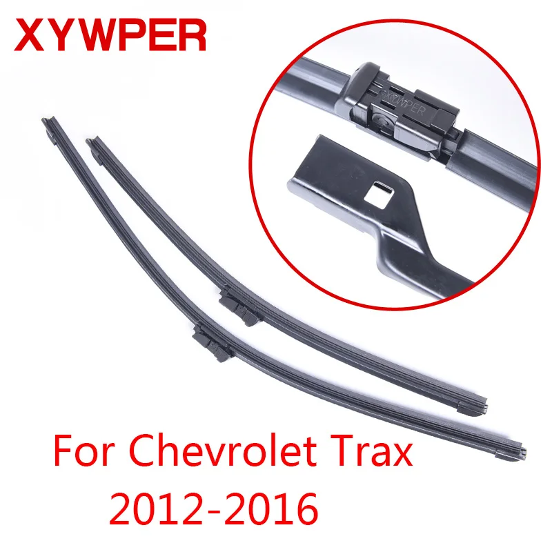 XYWPER Wiper Blades for Chevrolet Trax 2012 2013 2014 2015 2016 Car Accessories Soft Rubber 2016 Chevy Trax Rear Wiper Blade Size
