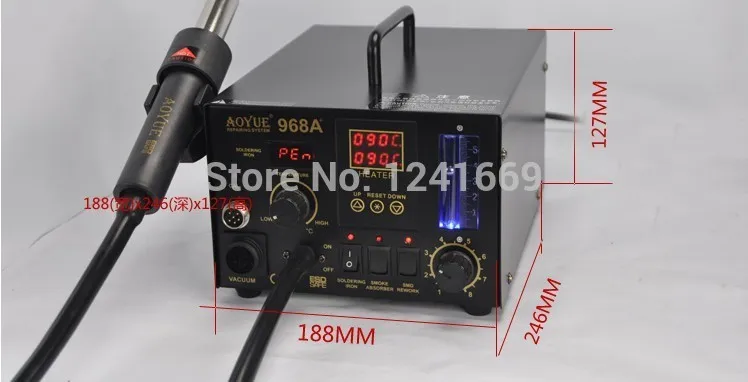 Специальная 220В Aoyue 968A + цифровая паяльная станция для деталей поверхностного