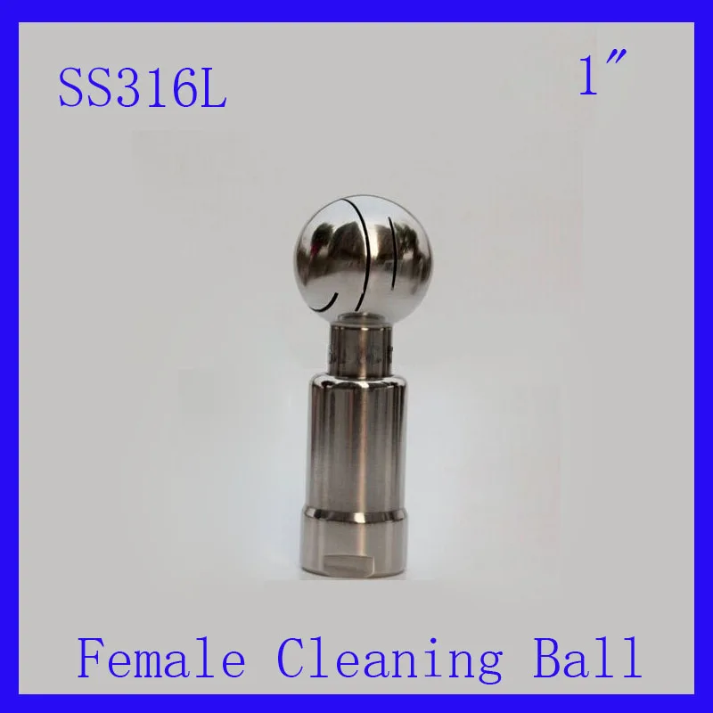 

HOT 1" SS316L Stainless Steel Rotary Spray Cleaning Ball Female Thread Tank cleaning ball