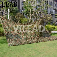 VILEAD 3,5 м x 4 м(11.5FT x 13FT) Лесной цифровой военный камуфляж сетка армейская камуфляжная сетка солнцезащитный навес для охоты кемпинга палатка