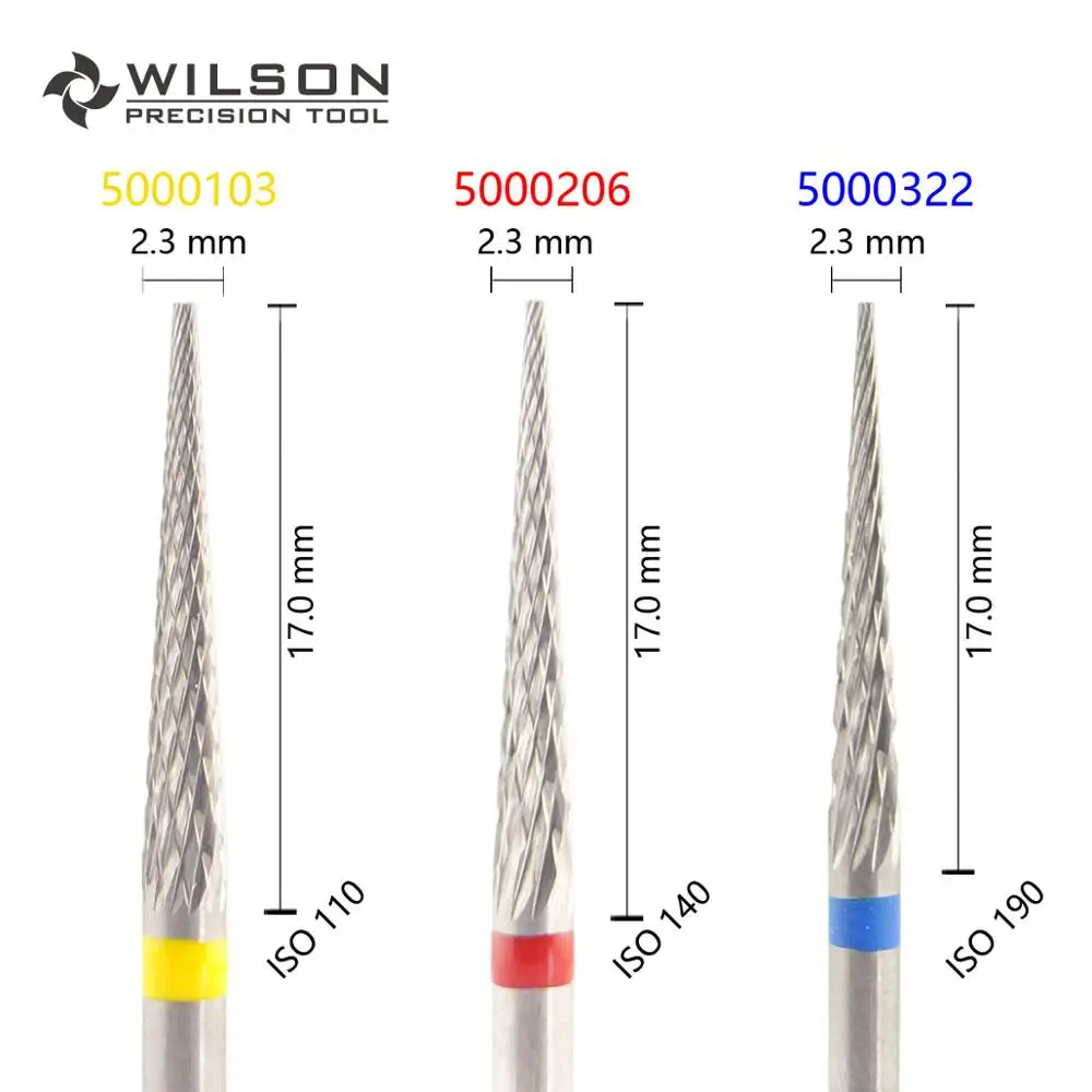 Коническая форма ISO 180 023-Cross Cut-hp WILSON карбид вольфрама зубная лаборатория боры 5000103 5000206 5000322