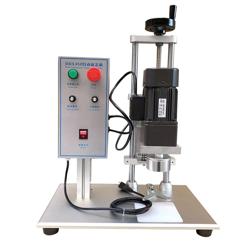 YTK Automatic Capping Machine Round Caps Capping Diameter 10-50mm Screw Capper Machine Bottle Cap Lid Electric