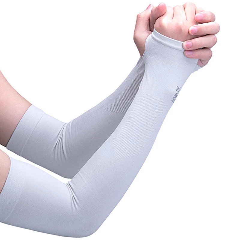 

UV Sun Protection Cooling Long Gloves Arm Sleeve Cover Hand Protector Arm Cooler Ice Sunscreen Half Finger Sleeves Golf Cycling