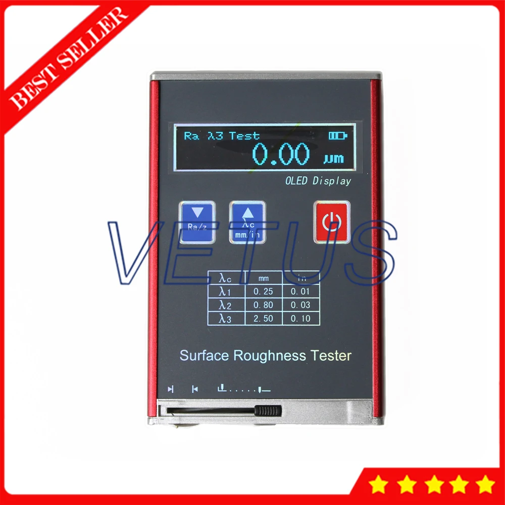 YRT100 Digital High Accuracy Surface Roughness Tester With 0.05~10.0 Ra Rq Range Surface Profile Roughness Gauge