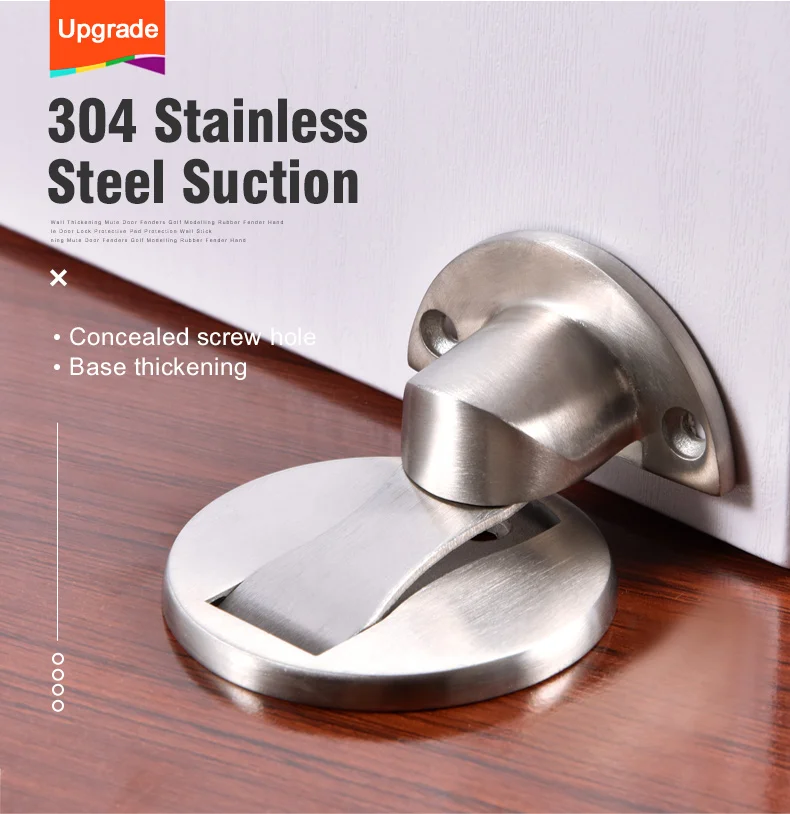 Thickened Green Bronze for Wooden Doors/Glass Doors/Metal Doors Door Stop 2-Piece Stainless Steel Door Stop Thickened Green Bronze for Wooden Doors/Glass Doors/Metal Doors Door Stop 2-Piece Stainless Steel Door Stop