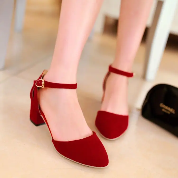 2015 thick heel shoes small yards women's fashion summer 31 33 plus ...