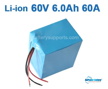 

SuPower 16S 57.6V 59.2V 60V 67.2V 6.0Ah Lithium Li-ion Rechargeable Battery Max 60A with built-in BMS Balancing Circuit Board