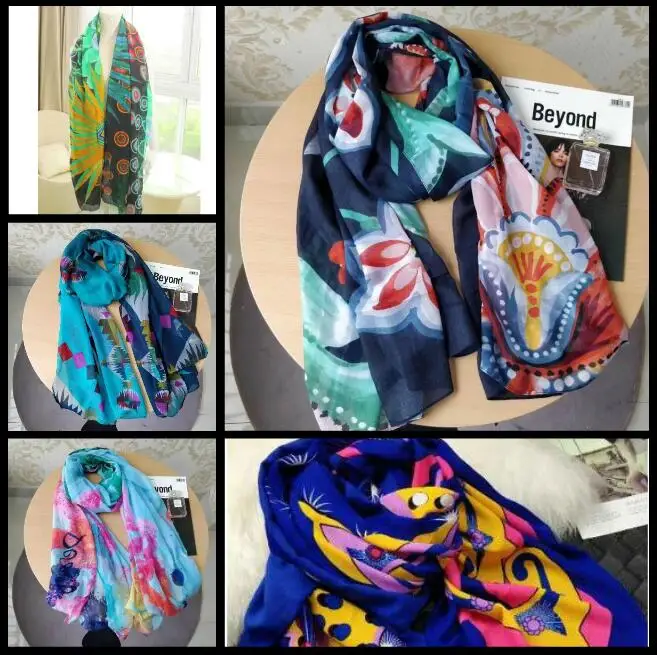 2020 desiguers Spanish scarf Brand Women Summer Scarf Spain Floral