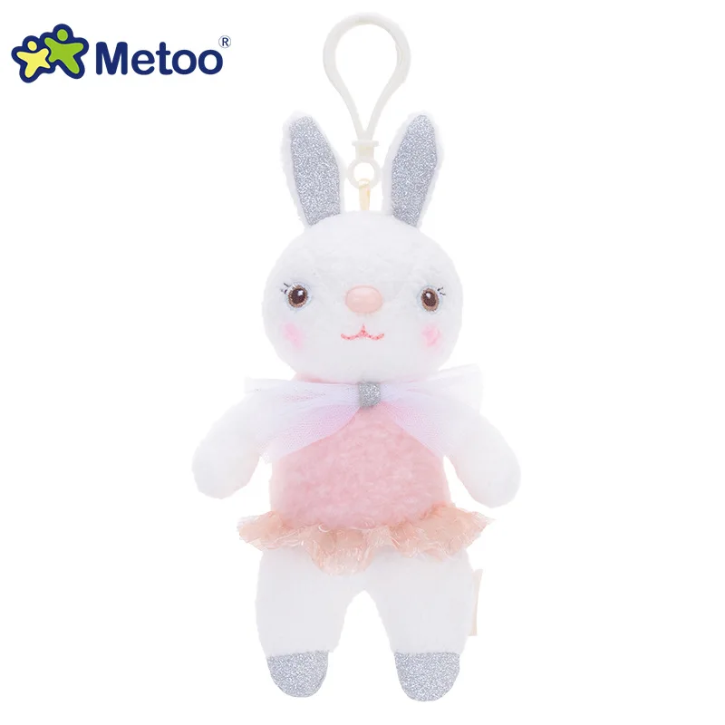 Кукла Metoo, мягкие игрушки для девочек, детская мини-подвеска, милый плюшевый кролик, мягкие Мультяшные животные для детей, подарок на Рождество, день рождения - Цвет: 1463-18