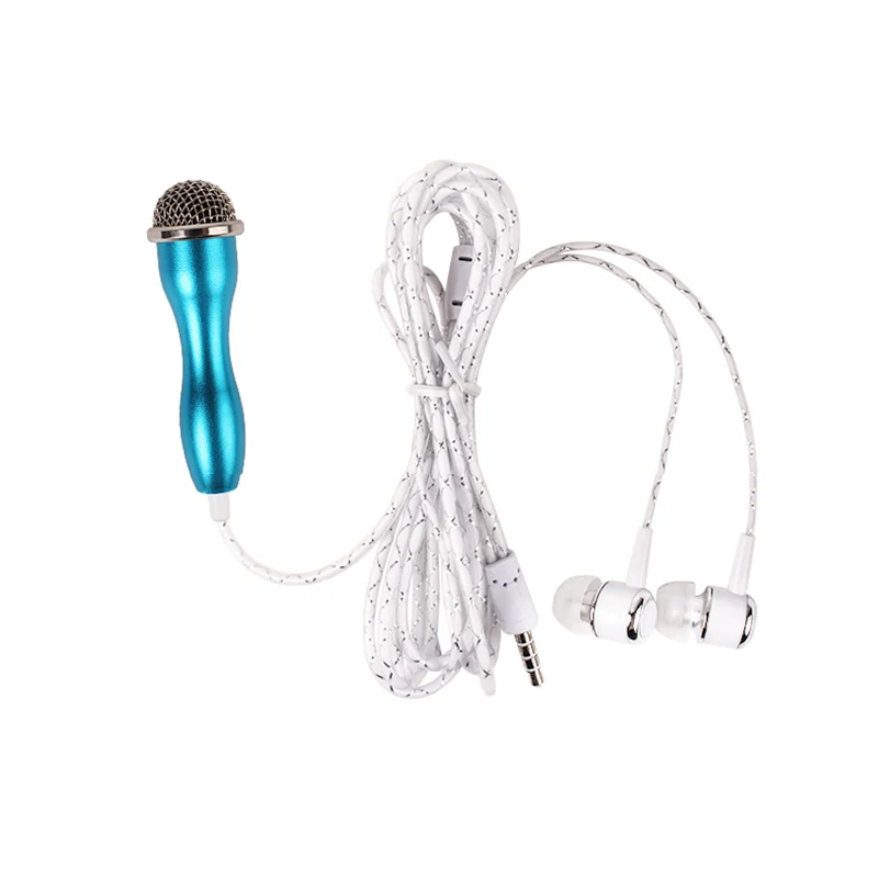 Мини проводной микрофон конденсаторный 3,5 мм гарнитура для студий с живым звуком для Iphone Android Ручной Wird Mikrofon