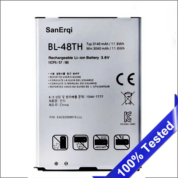 SanErqi 10 шт./лот BL-48TH для LG Optimus G Pro E980 E985 E986 E940 E977 F-240K F-240S 3140 мАч аккумулятор полной