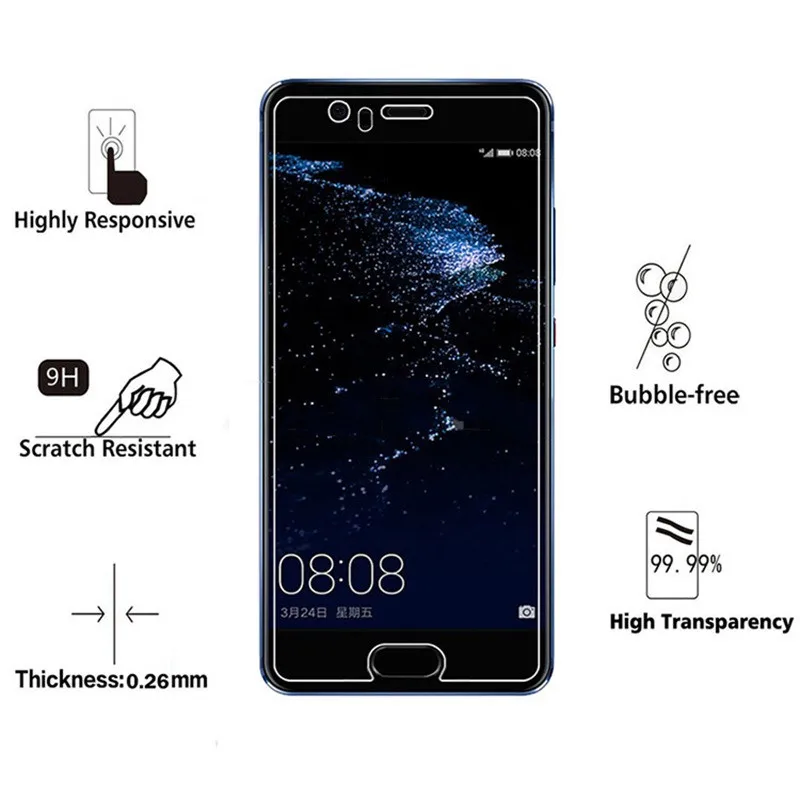 Закаленное стекло для Huawei P10 P 10 VTR-L29 VTR-L09 VTR-AL00 VTR-TL00 защитная пленка экрана