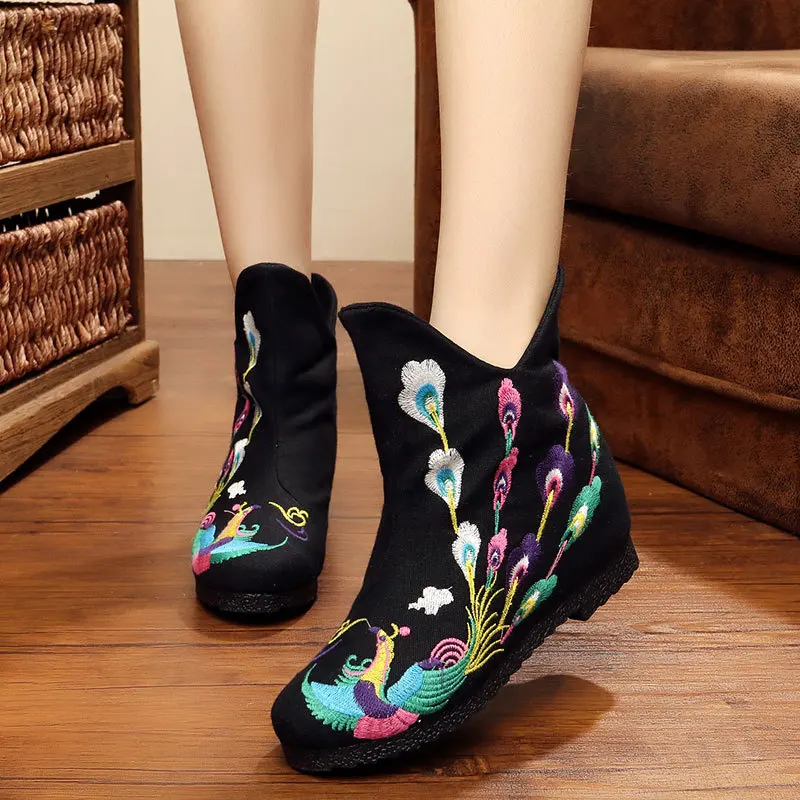 ankle canvas boots