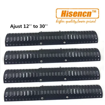 

Hisencn 92380 4pcs/pk Adjust 30cm to 76cm Universal Adjustable Porcelain Steel Heat Plate Replacement Parts For Most Grill Model