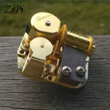 Zipi Home Gold Clockwork тип движения части Hurdy-guurdy DIY музыкальная шкатулка музыкальный набор движений 18 мелодий красивая мелодия подарок