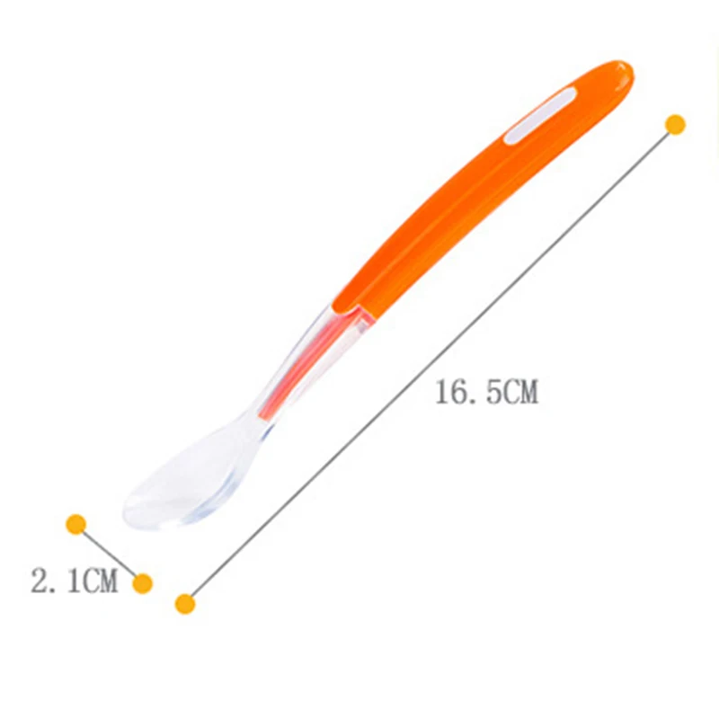 Kids Soft Silicone Spoon Portable Baby Infants Given Medicines Ice Cream Fruite Safety Feeding Utensils Spoon P10
