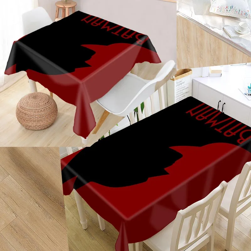  Custom Batman Table Cover Rectangular Home Protection Decoration Elegant Wedding Waterproof Oilproo