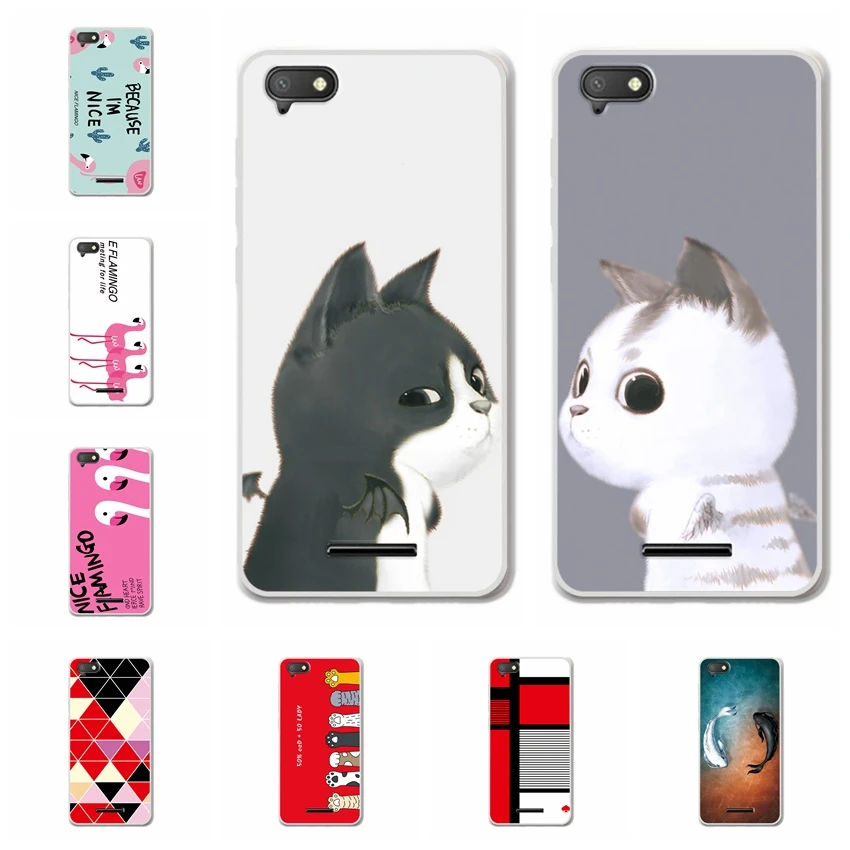 

For BQ BQ-5037 Strike Power 4G Case Cover Soft TPU Bunny Pattern Back Protective Silicone Cases For BQ 5037 BQ5037 Fundas Covers
