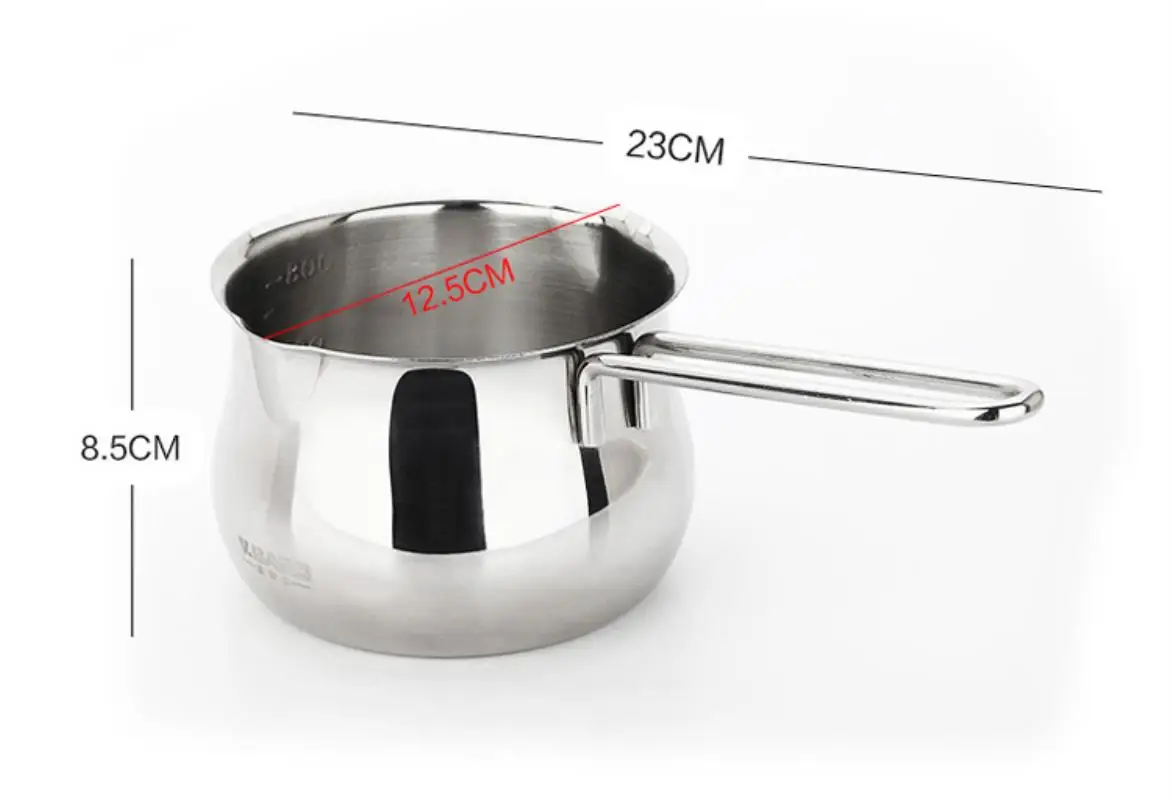 High Quality stainless steel butter chocolate sauce melted heating pan baking pot sauce pan