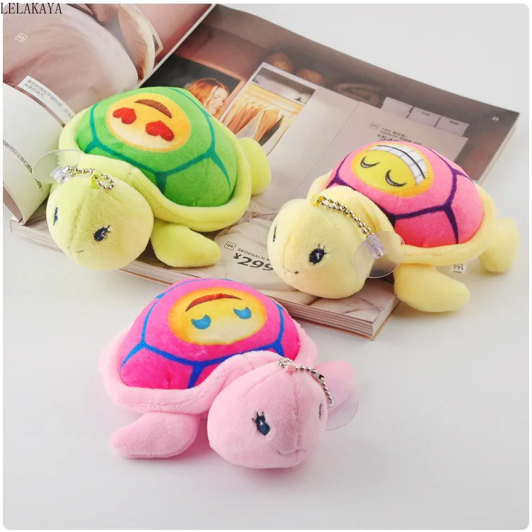 

12cm Plush Keychain turtle Soft Stuffed Animals Creative Bag Xmas Pendants Anime Cartoon keychain keyring drop shipping lelakya