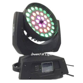 

6pcs Touch screen dmx lyre beam wash moving head light 36X10W RGBW 4IN1 LED zoom beam moving head wash light