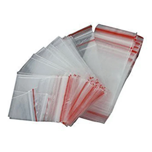 NOCM 100Pcs Ziplock Lock Zipped Poly Clear Bags Plastic Zip 5*7CMin