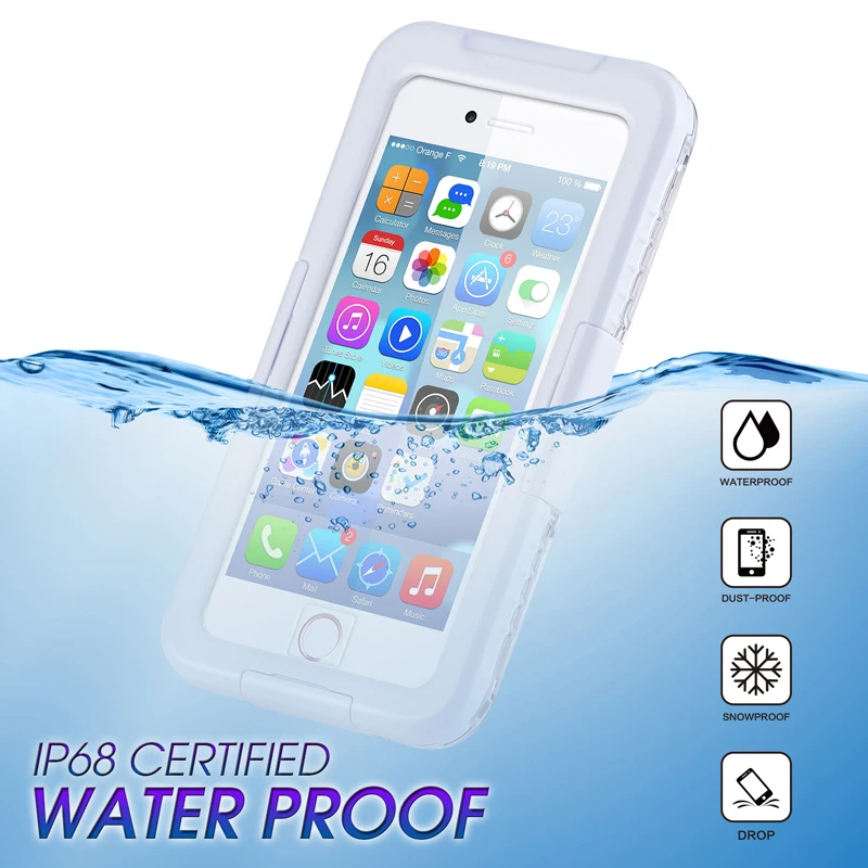Для samsung S9 S8 S10 Plus S10E плавание двойное использование вода/грязь/ударопрочность для iphone 6 7 8 Plus X XS чехол для MAX XR водонепроницаемые сумки