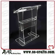 Livraison gratuite acrylique lutrin, acrylique podium, transparent acrylique pupitre stand