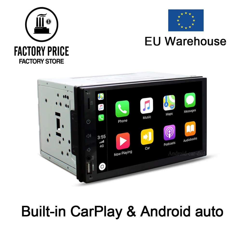 

7 " IPS Built-in CarPlay Car Multimedia Player 2din Universal navigation GPS Head Unit Radio Audio for Nissan for Hyundai