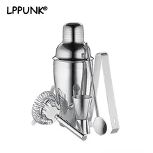 Новое поступление барные инструменты bpa бесплатно из нержавеющей стали 304 шейкеры для коктейлей высокого класса 550 мл шейкеры 5 штук в наборе