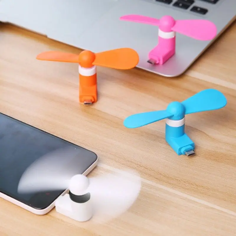 Портативный OTG микро USB вентилятор Прямая поставка тихий супер сильный ветер мини