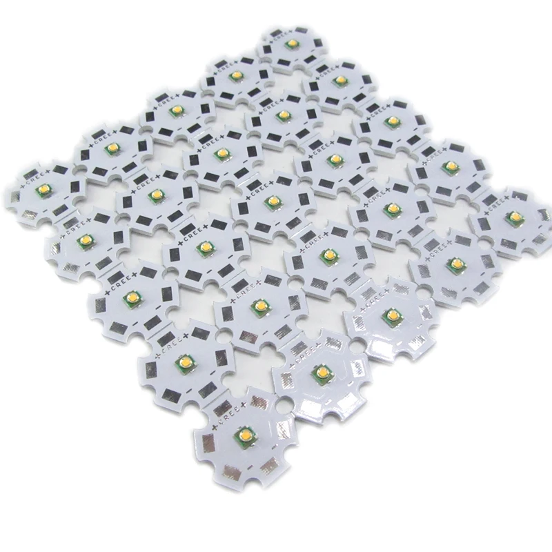 

25PCS 3535 SMD 3W LED Diodes Replace CREE LED XPE XPG R3 White Warm White UV Red Green Blue Pink IR850 With 16mm 20mm White PCB