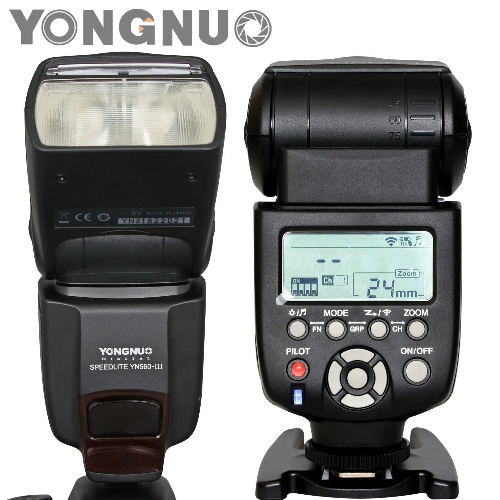 Yongnuo обновленная YN560 III YN 560 Беспроводная Вспышка Speedlite с встроенным