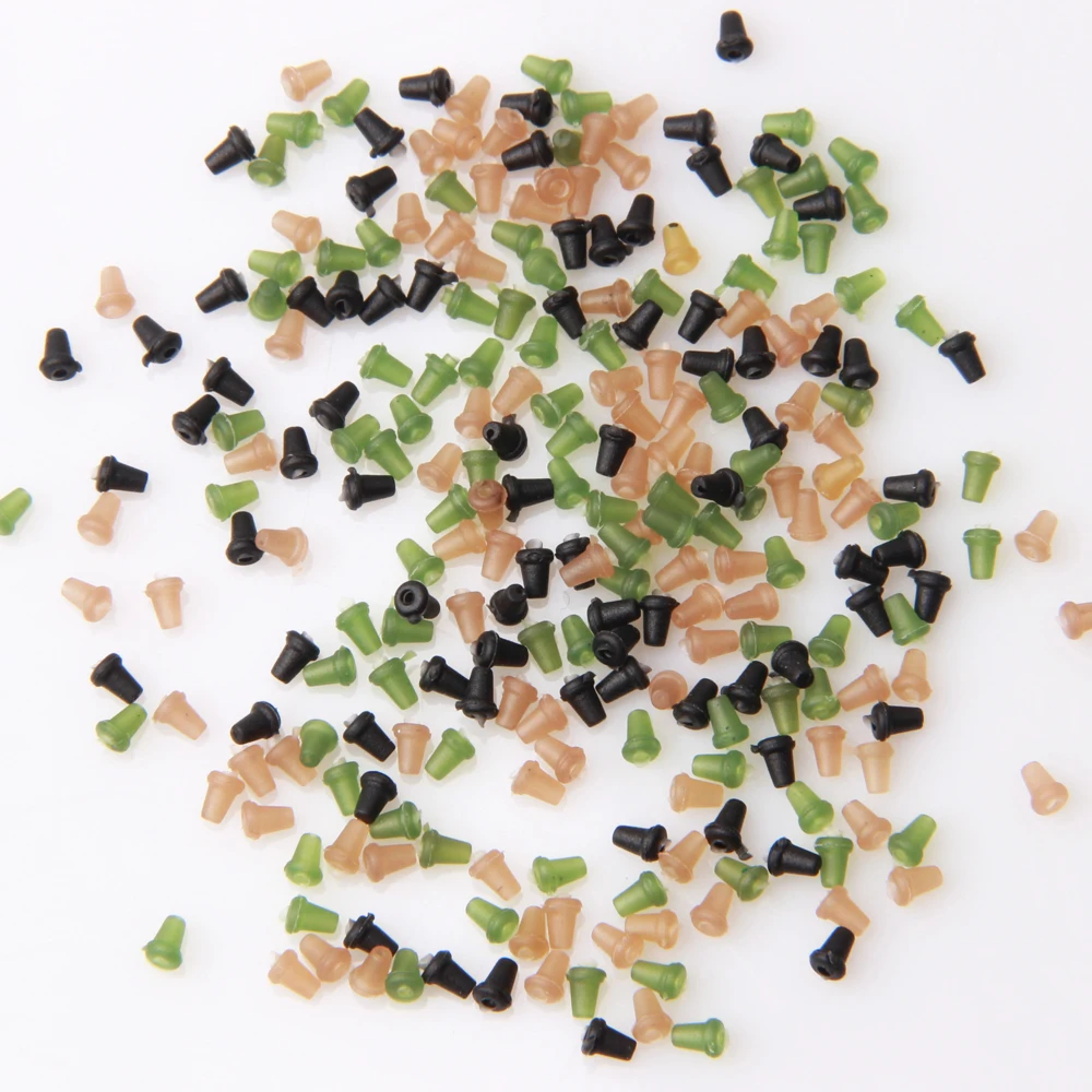JSM 50 pcs 100 pcs هوك توقف الخرز الكارب الصيد اكسسوارات Stoper الكارب الصيد الشعر Chod روني تزوير المنبثقة boilies توقف
