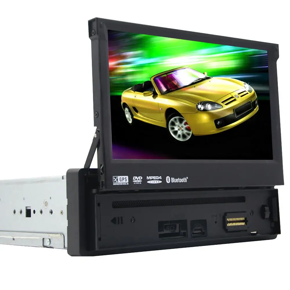 Car Stereo DVD Player Headunit GPS Navigation Multimedia Auto Radio In Deck Car Video Vehicle Parts single din Electronics MP3 Music MP5 Autoradio logo Remote control