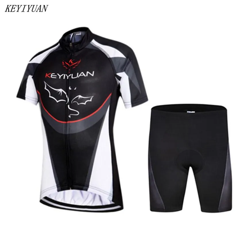 KEYIYUAN الأطفال الدراجات جيرسي الدراجة فريق MTB قصيرة الأكمام دراجة الدراجات ملابس الاطفال الصيف الرياضية جاف سريعة دراجة جيرسي