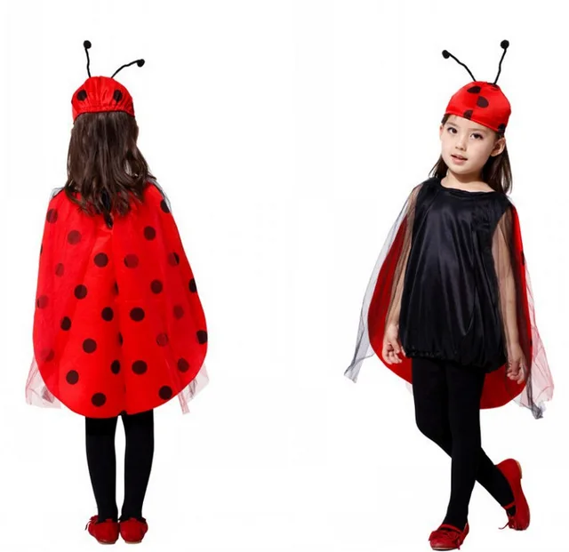 Free shipping Children Lovely Ladybug Ladybird Girl Fancy Dress Costume