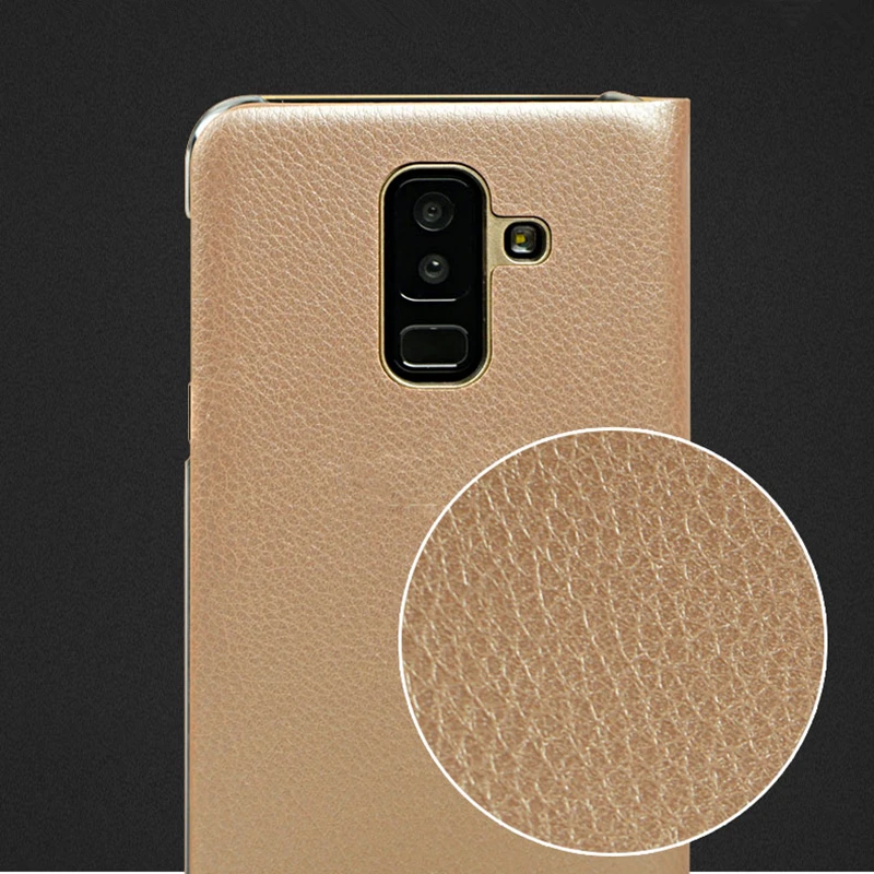 A6 2018 de samsung cubierta de lujo del tirón del cuero de la PU Tarjeta de ranura de teléfono shell para samsung a8 plus funda para samsung galaxy a8 2018 caso
