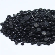 Черные восковые гранулы для депиляции, бразильские восковые гранулы, черная пленка, жесткие восковые бобы для мужчин и женщин, удаление волос, без полосок, жесткие восковые бобы, 50 г