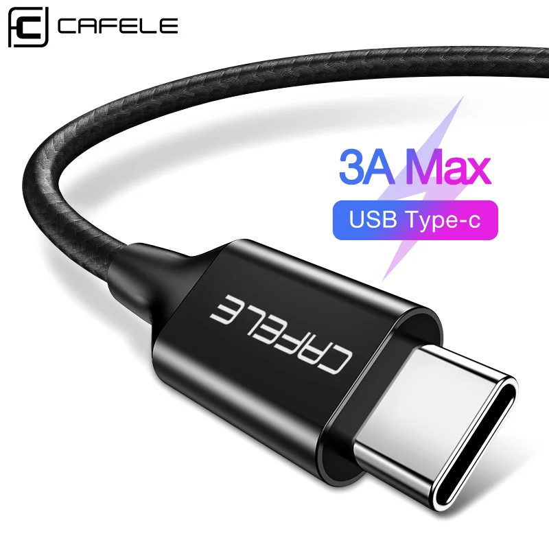 Cafele usb type-C кабель для зарядки мобильного телефона для samsung S10 S9 Plus Xiaomi Mi 9 8 huawei Oneplus USB C type-C кабели