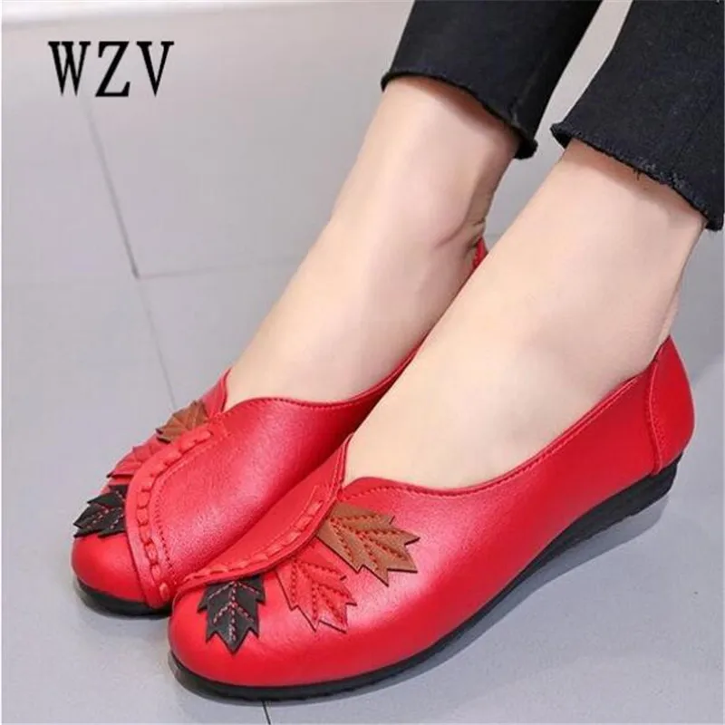 2018 Soft Women Shoes Flats Moccasins Slip on Loafers Genuine Leather Ballet Shoes Fashion Casual Ladies Shoes Footwear E003 2018 Soft Women Shoes Flats Moccasins Slip on Loafers Genuine Leather Ballet Shoes Fashion Casual Ladies Shoes Footwear E003