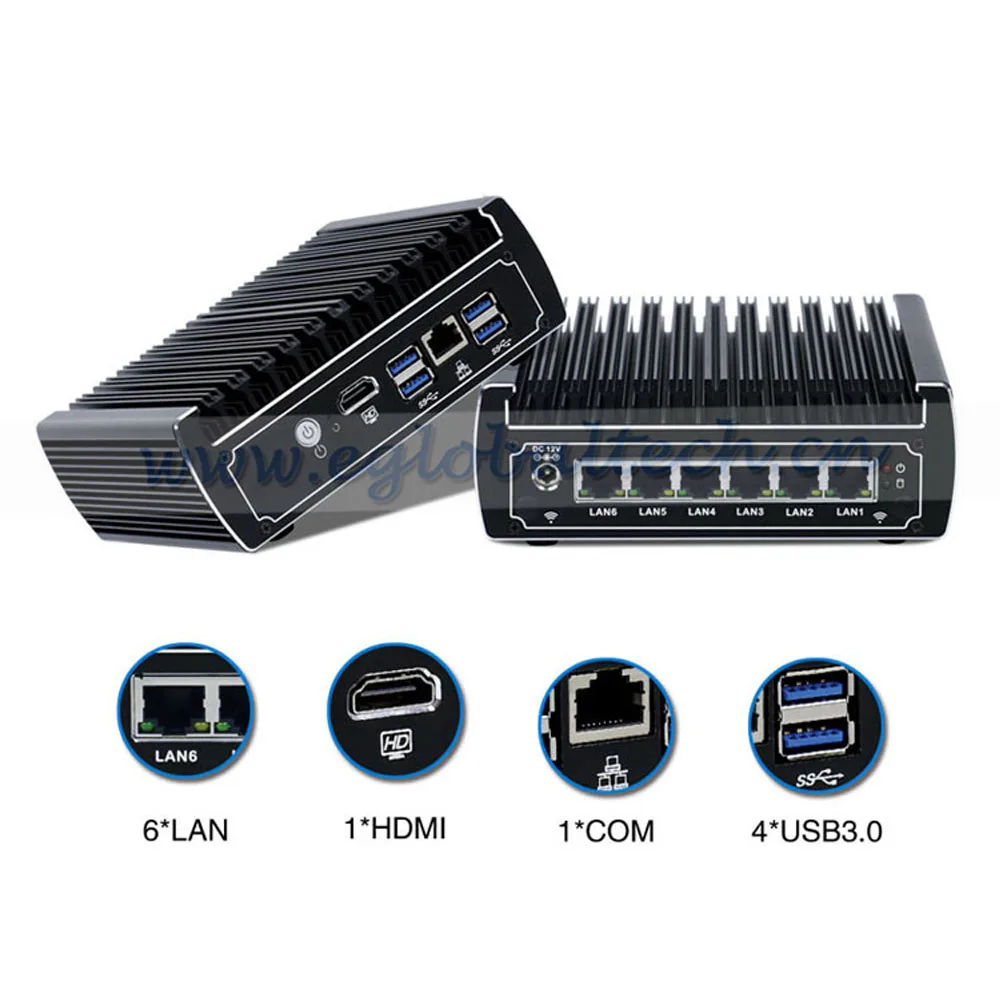 Core i5 7200U i3 7100U безвентиляторный Pfsense Мини ПК 6* Intel Gigabit LAN Win10 Linux AES-NI сетевой маршрутизатор брандмауэра DHCP vpn-сервер