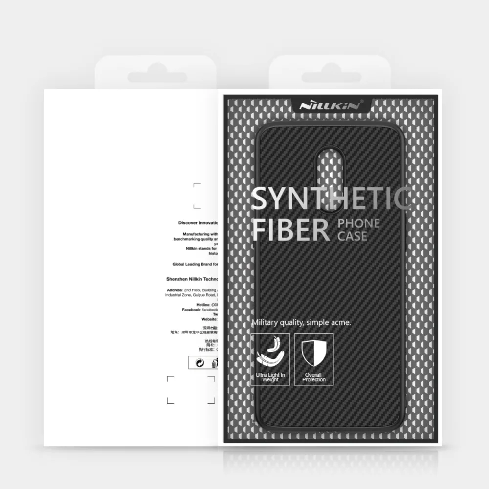 Чехол для Oneplus 7 Nillkin Synthtic Fiber PC задняя крышка чехол для Oneplus7 Мягкий сенсорный чехол для телефона для One Plus 7 Nilkin жесткий чехол Capa