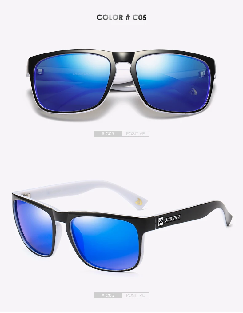 DUBERY Поляризационные солнечные очки пилота мужские винтажные мужские Красочные Солнцезащитные очки для мужчин модные брендовые Роскошные зеркальные очки Oculos