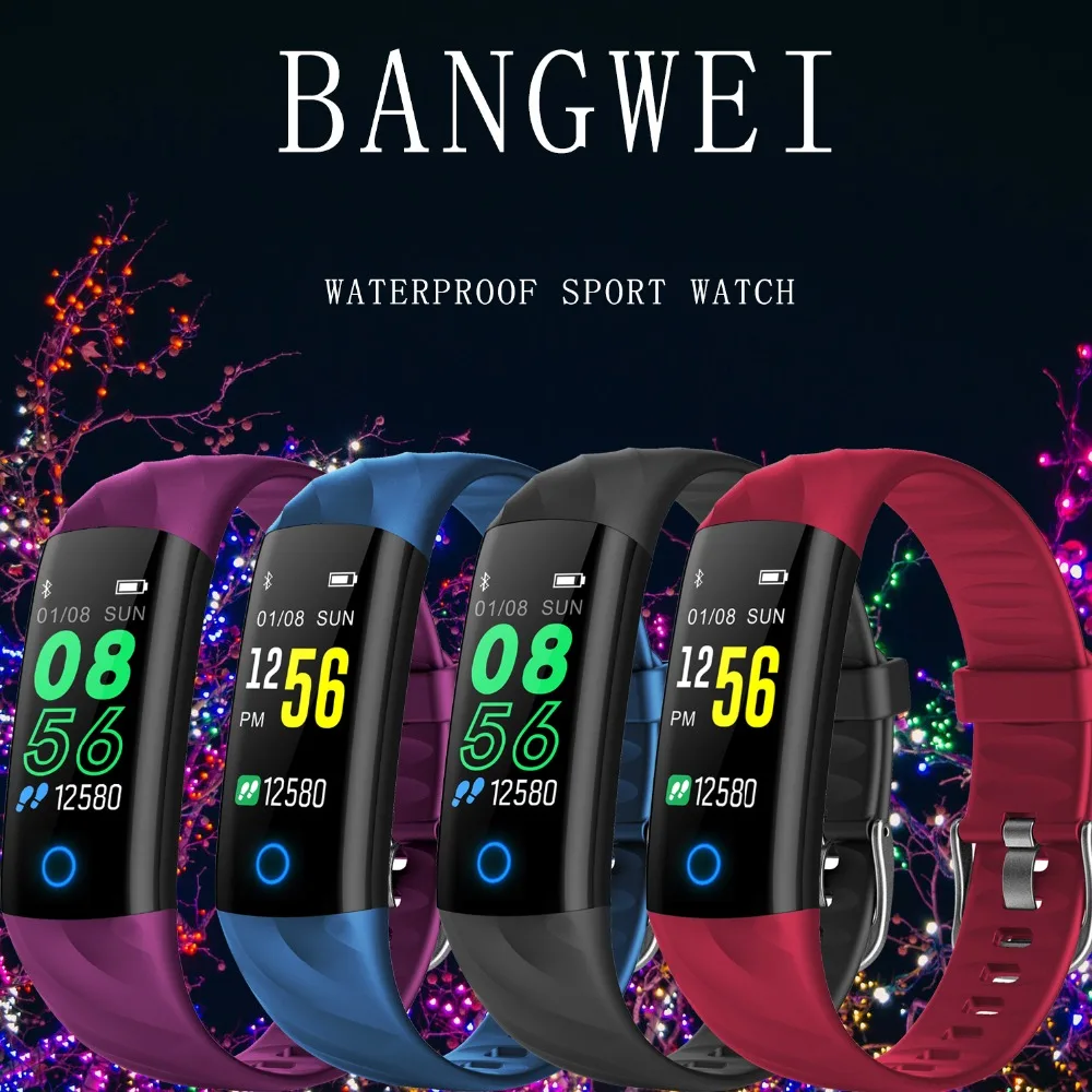 BANGWEI 2018 новые умные часы для мужчин и женщин модные повседневные спортивные